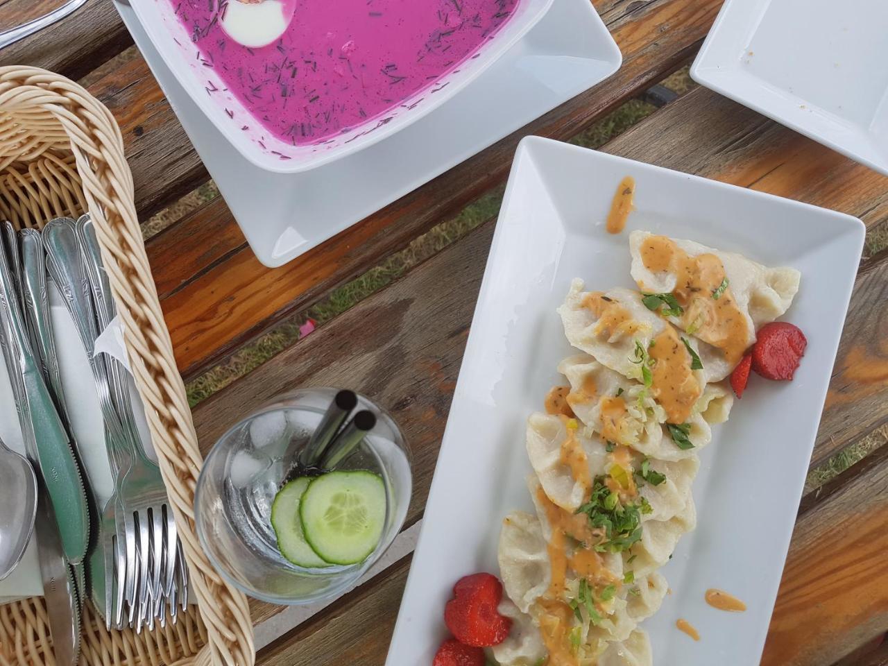 Folwark Tumiany Pokoje & Restauracja Bagian luar foto